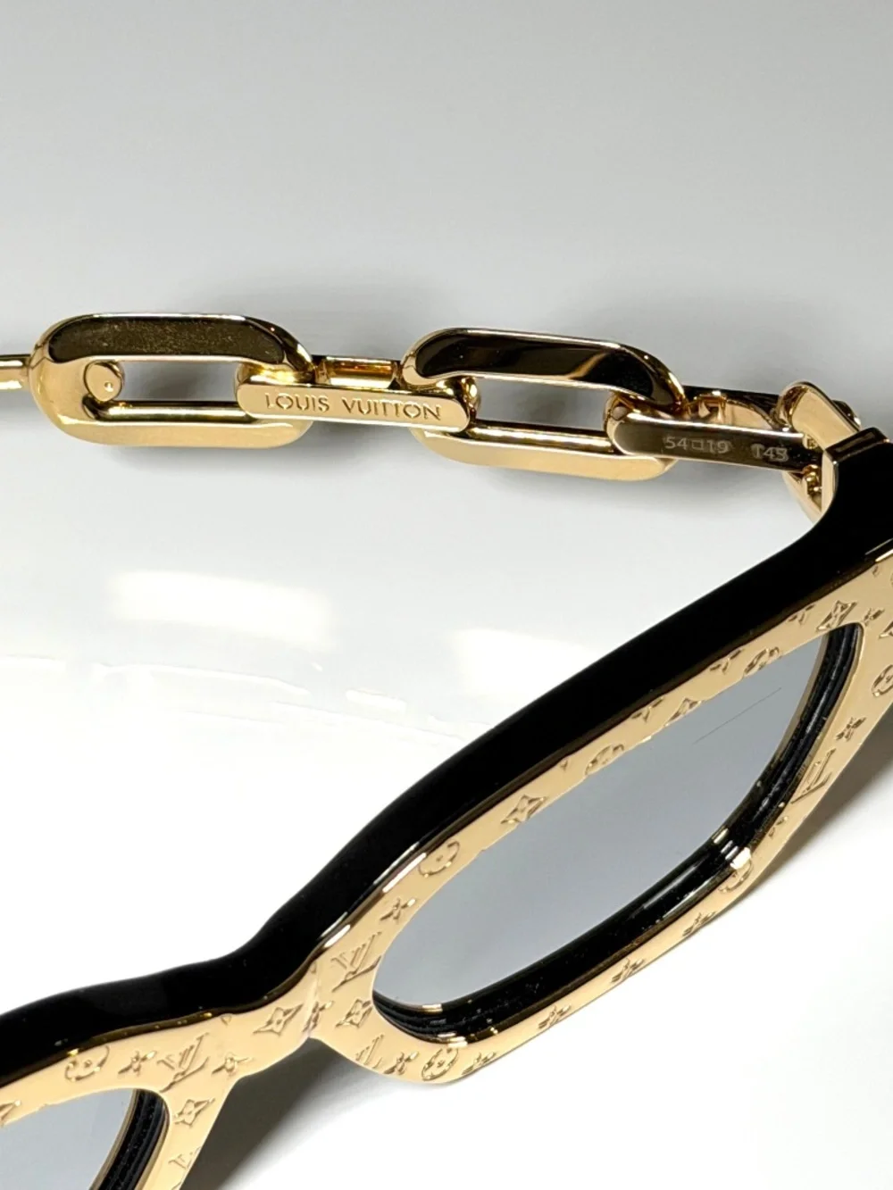 Louis Vuitton LV Edge Z1476W Gold Monogram Sunglasses